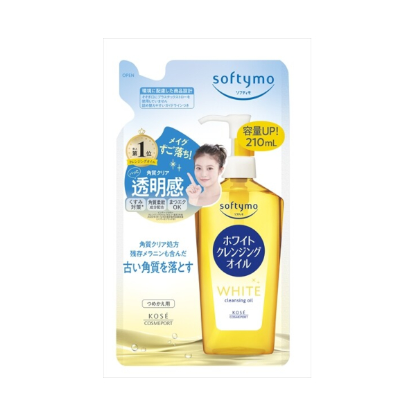 Kose - Softymo White Cleansing Oil Refill (2024 Version) - 210ml von Kose