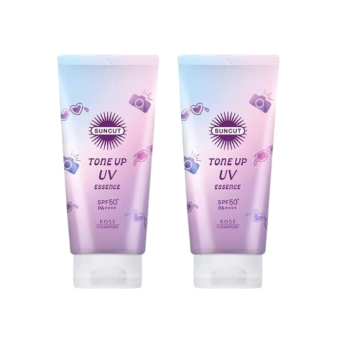 Kose - SunCut - TONE UP UV Essence SPF50+ PA++++ - 80g (2ea) Set von Kose