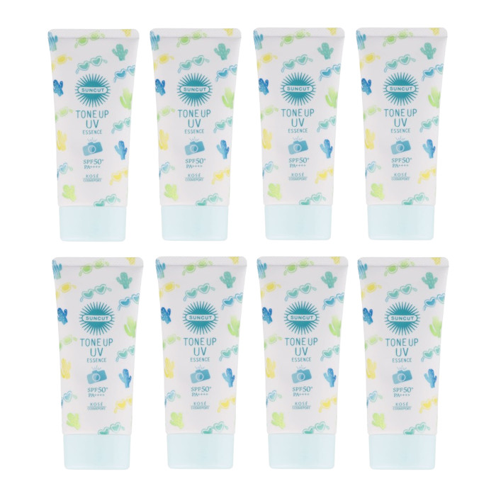 Kose - Suncut Tone Up UV Essence SPF50+ PA++++ - 80g - Mint Green (8ea) Set von Kose