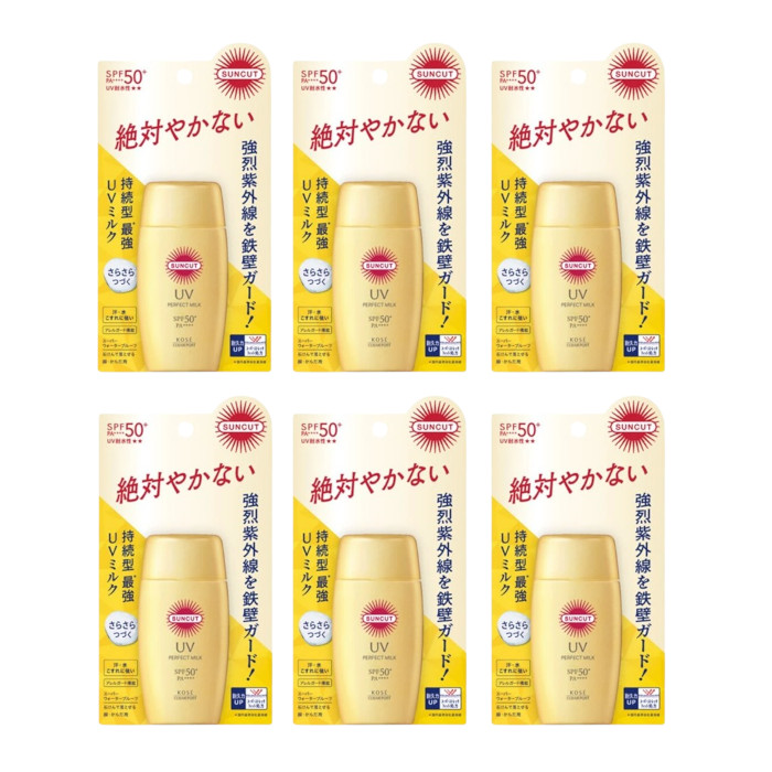 Kose - Suncut UV Perfect Essence SPF50+ PA++++ (2024 Version) - 120g (6ea) Set von Kose