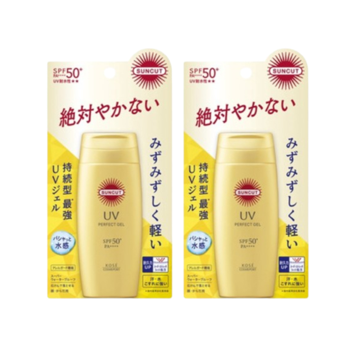Kose - Suncut UV Perfect Gel Super Water Proof SPF50+ PA++++ - 80g (2ea) Set von Kose