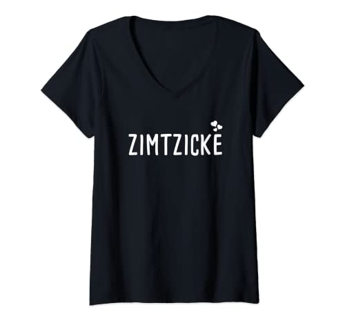 Damen Zimtzicke Kosenamen Spitzname T-Shirt mit V-Ausschnitt Damen Zimtzicke Kosenamen Spitzname T-Shirt mit V-Ausschnitt von Kosename Kosewörter Für Paare Geschenke