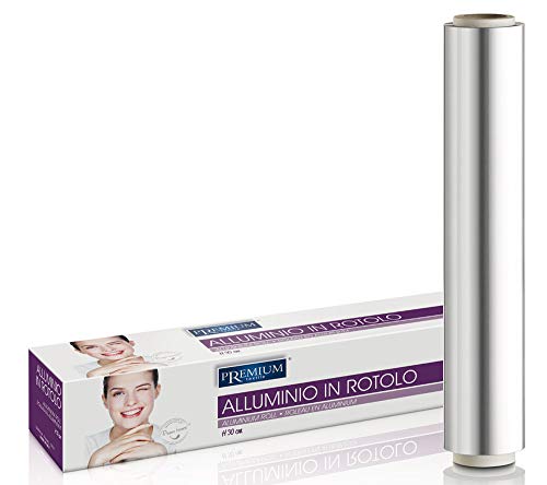Friseur Silber Alufolie 15 MICRON, Breite 30cm von Koskaderm