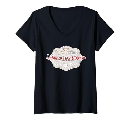 Damen Kosmetikstudio Zubehör Danke Eröffnung Kosmetikerin T-Shirt mit V-Ausschnitt Damen Kosmetikstudio Zubehör Danke Eröffnung Kosmetikerin T-Shirt mit V-Ausschnitt von Kosmetikerin Zubehör & Geschenk für Kosmetikstudio