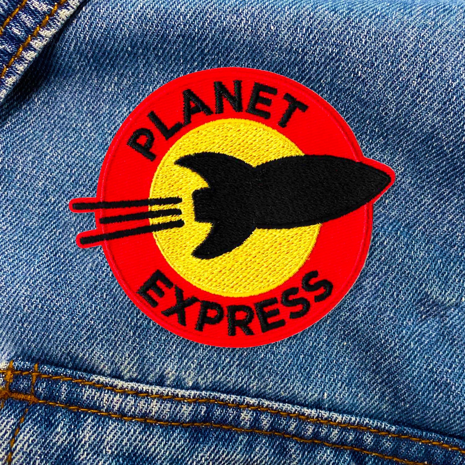 Planet Express Aufnäher | Rocket Bestickte Bügelbild Applikation Kostenloser Versand von KosmicSoul