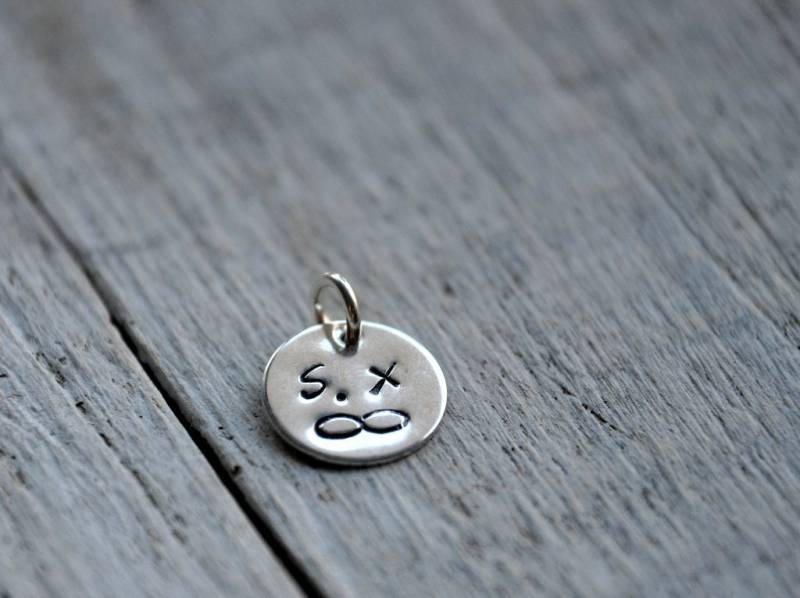 Personalised Charm, Sterling Silver, One With Custom Initials Or Symbols von Kosmika