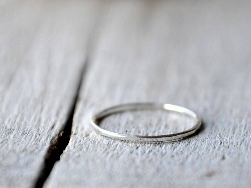 Sterling Silver Thin Stacking Ring, Dainty, Stackable, Ring Guards & Spacers, Made To Order von Kosmika