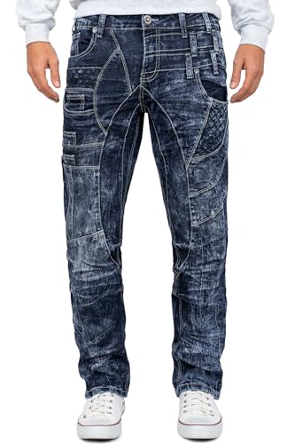 KOSMO LUPO Herren Jeans KM006 Blau W31/L32 von KOSMO LUPO
