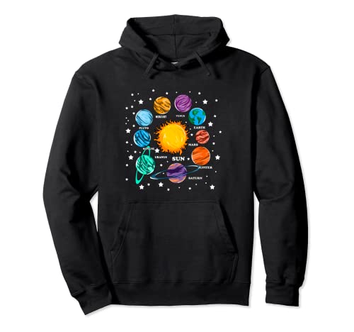 Astronomie Kinder Sonnensystem Planeten Sonne Universum Pullover Hoodie Astronomie Kinder Sonnensystem Planeten Sonne Universum Pullover Hoodie von Kosmonauten Geschenkidee Weltall Sonnensystem Fan