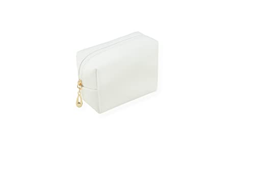 Kososuru Kleine Make-up-Tasche, tragbare Kosmetiktasche für Frauen, Make-up-Tasche, wasserdichte Kulturtasche für Reisen, Weiss/opulenter Garten, Mini, Tragbar von Kososuru