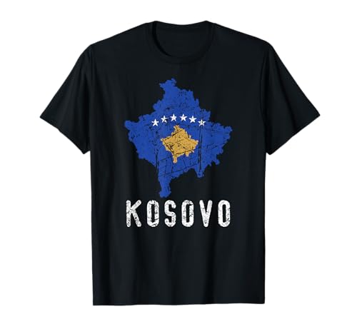 Kosovo-Flagge, Used-Look, Kosovo und Metohija, Herren, Damen, Kinder T-Shirt Kosovo-Flagge, Used-Look, Kosovo und Metohija, Herren, Damen, Kinder T-Shirt von Kosovo Flag European Heritage Apparel & Gifts