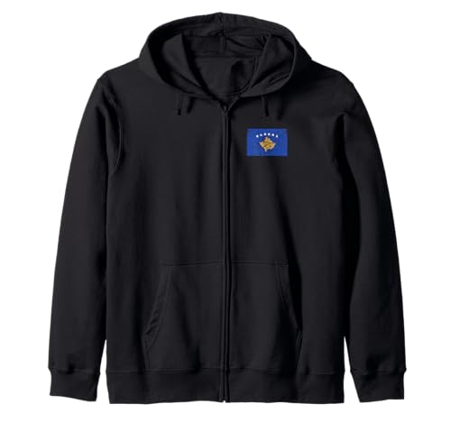 Kosovo-Flagge, Grafik für Männer, Frauen, Kinder Kapuzenjacke Kosovo-Flagge, Grafik für Männer, Frauen, Kinder Kapuzenjacke von Kosovo Flag Graphic Store
