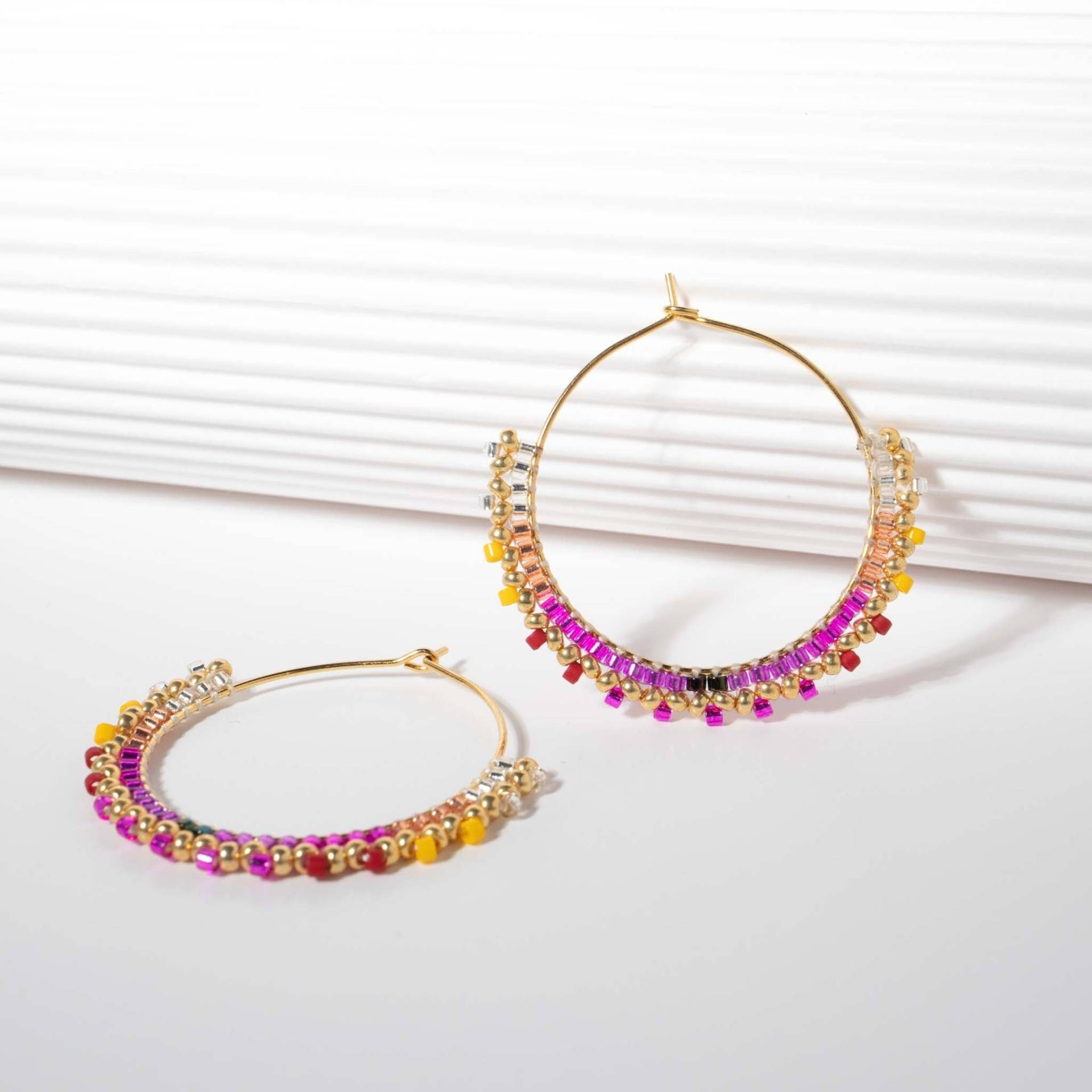 Julia-Ohrringe Mit Miyuki-Perlen, Farbenfrohe Ohrringe Für Einen Besonderen Anlass, Designer-Ohrringschmuck Julia-Ohrringe Mit Miyuki-Perlen, Farbenfrohe Ohrringe Für Einen Besonderen Anlass, Designer-Ohrringschmuck von KossDesignShop