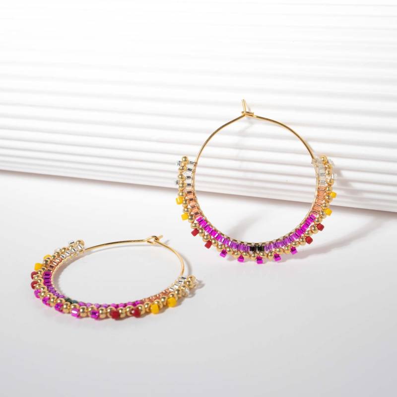 Julia-Ohrringe Mit Miyuki-Perlen, Farbenfrohe Ohrringe Für Einen Besonderen Anlass, Designer-Ohrringschmuck Julia-Ohrringe Mit Miyuki-Perlen, Farbenfrohe Ohrringe Für Einen Besonderen Anlass, Designer-Ohrringschmuck von KossDesignShop
