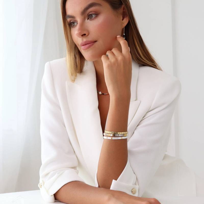 Schmuckset Aus Stein Und Perlen Ohrringe, Armband, Elegante Handgefertigte Accessoires Für Sie, Handgefertigter Schmuck Schmuckset Aus Stein Und Perlen Ohrringe, Armband, Elegante Handgefertigte Accessoires Für Sie, Handgefertigter Schmuck von KossDesignShop