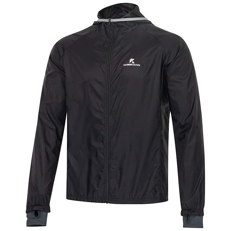 KOSSMANN MICROPLUS Laufjacke Herren schwarz Gr. XS von Kossmann