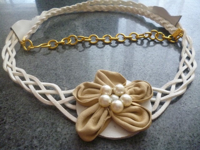 Handgefertigte Blumen Ledergürtel Braut Hochzeit Gürtel Handgefertigte Blumen Ledergürtel Braut Hochzeit Gürtel von Kostadinka