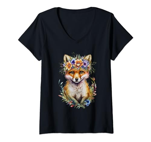 Damen Fuchs Kostüm, Fuchs Kostüm Kinder, Fuchs Kostüm Damen, Fuchs T-Shirt mit V-Ausschnitt Damen Fuchs Kostüm, Fuchs Kostüm Kinder, Fuchs Kostüm Damen, Fuchs T-Shirt mit V-Ausschnitt von Kostüm Fuchs Kinder, Kostüm Fuchs, Fuchs Geschenke