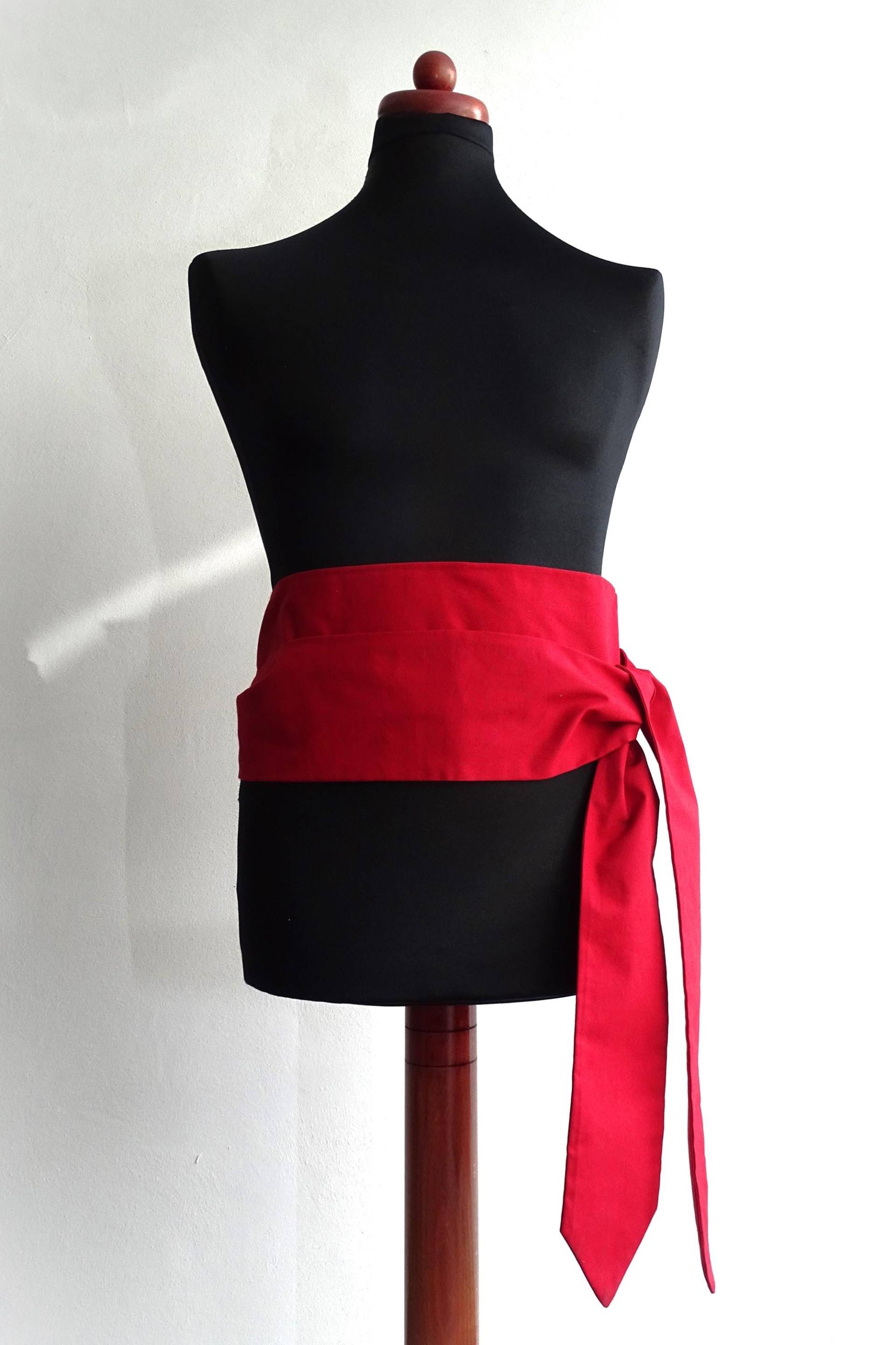 Lange Rote Schärpe 2, 80M Lang Piratenschärpe 100% Baumwolle Piratengürtel Larp Taillenband Hüftband Stoffgürtel von Kostuemgeschichten