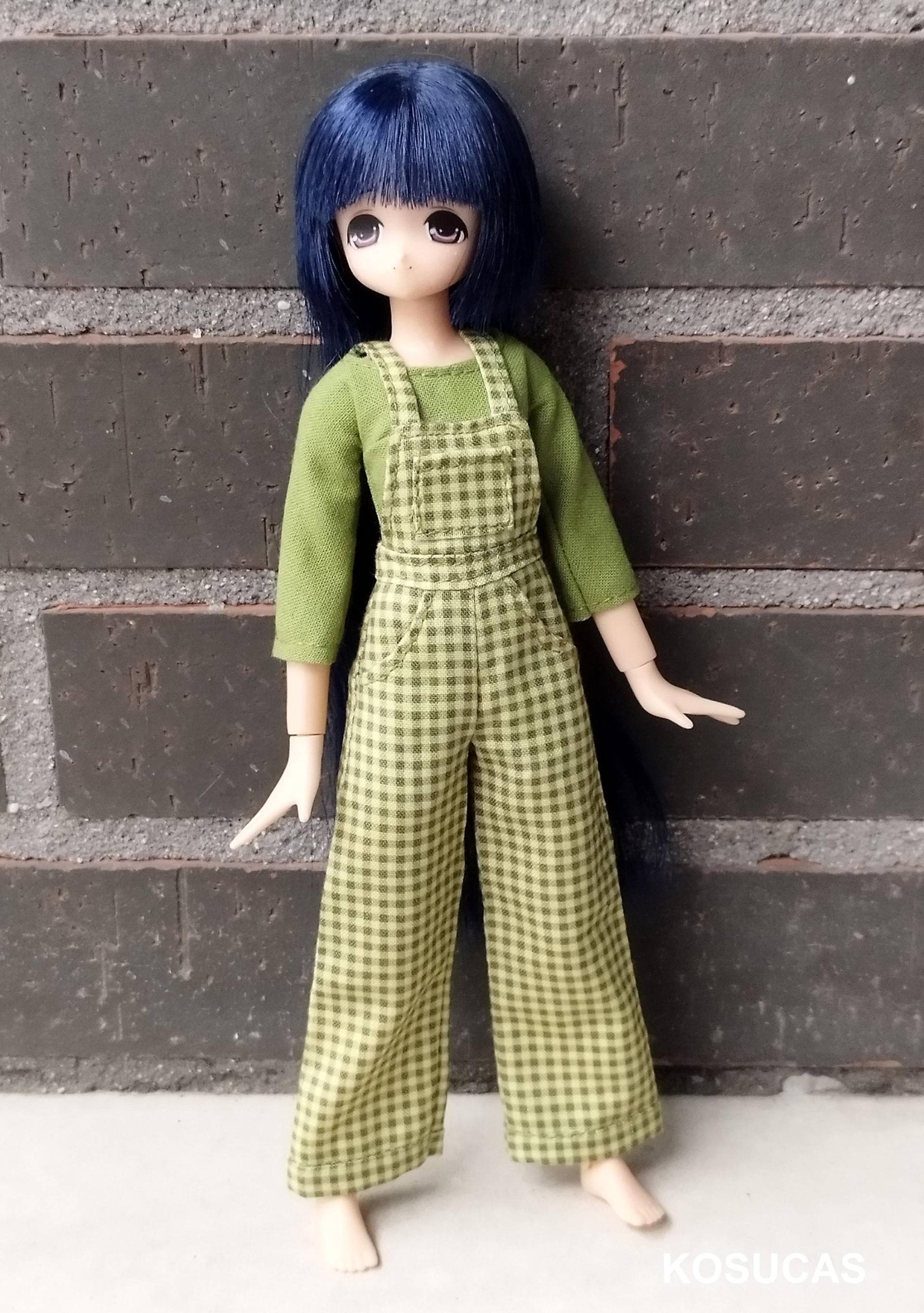 Overall Und T-Shirt Für Azone Puppen, Körper Rein Neemo S von Kosucas