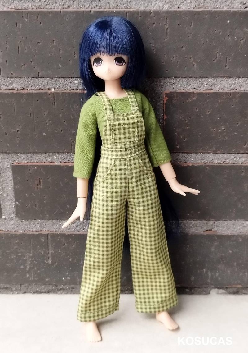 Overall Und T-Shirt Für Azone Puppen, Körper Rein Neemo S von Kosucas