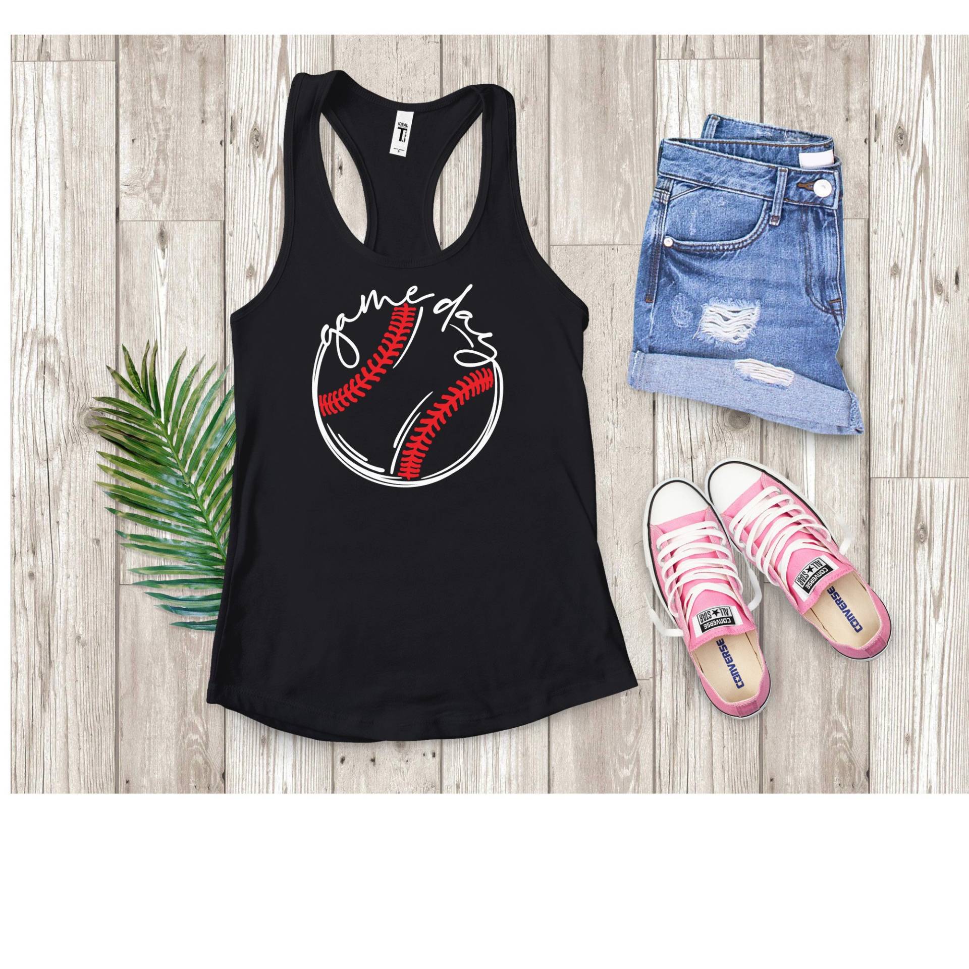 Baseball Mom Tank Top Spieltag Baumwollmischung Baseball Mom Tank Top Spieltag Baumwollmischung von KotaCouture