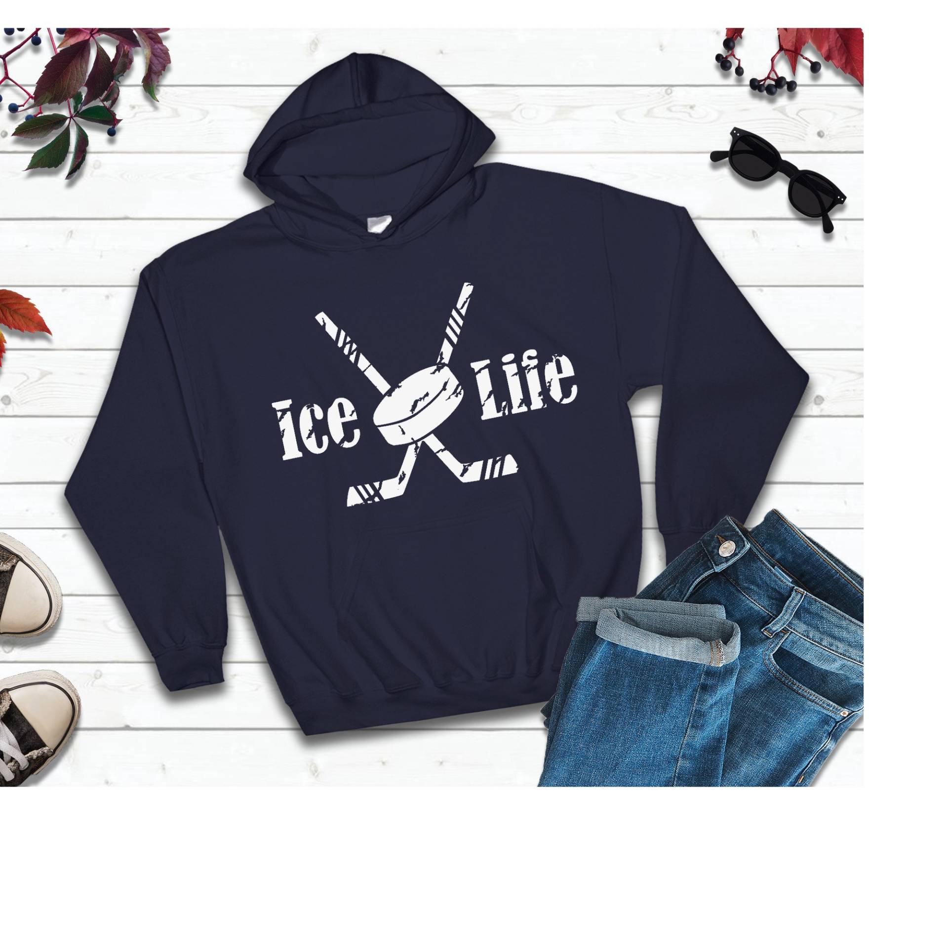 Hockey Mom Sweatshirt Beunruhigt Ice Life Rink Bekleidung Hockey Mom Sweatshirt Beunruhigt Ice Life Rink Bekleidung von KotaCouture