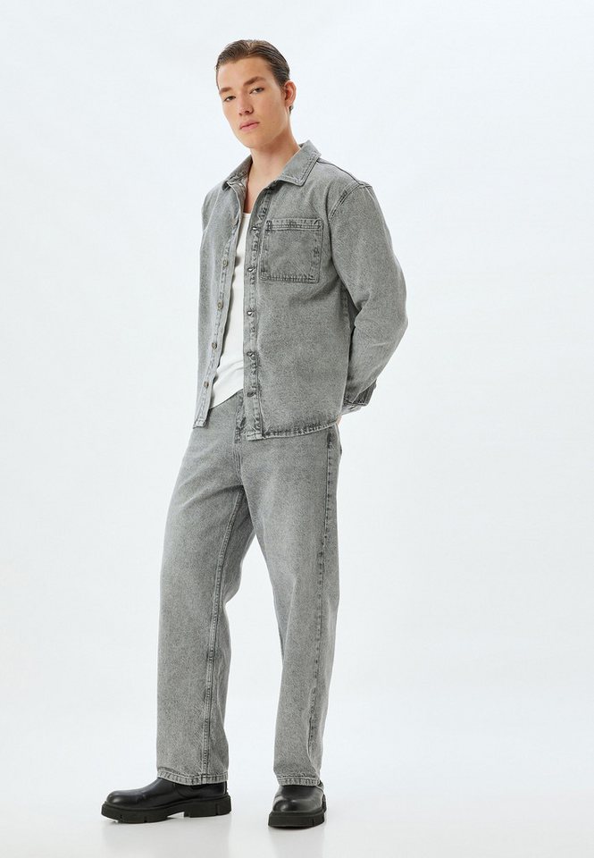 Koton 5-Pocket-Jeans Normale Leibhöhe Baggy von Koton