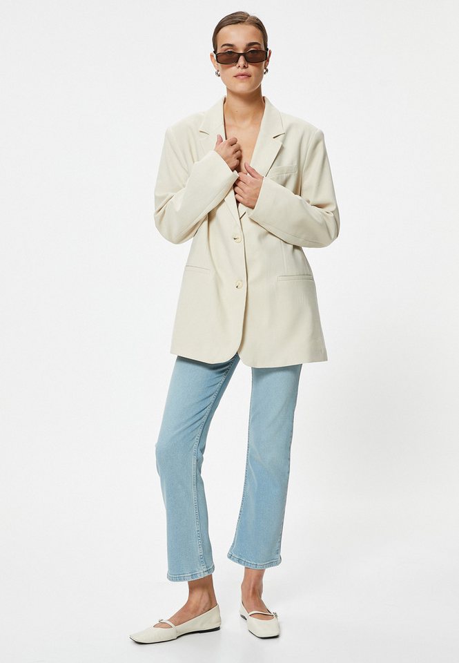 Koton 5-Pocket-Jeans Normale Leibhöhe Kick Flare von Koton