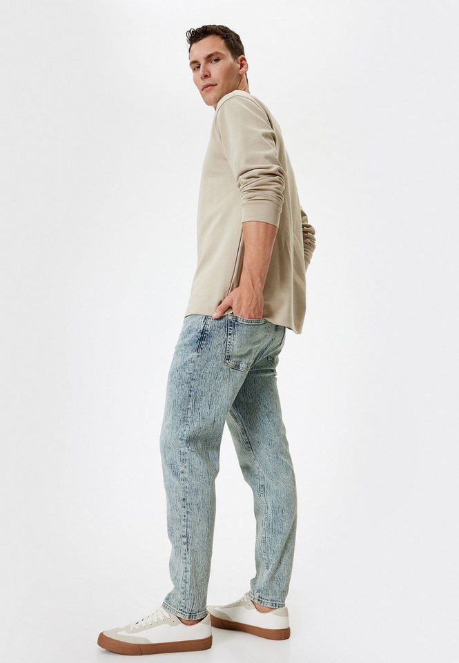 Koton 5-Pocket-Jeans Normale Leibhöhe Tapered von Koton