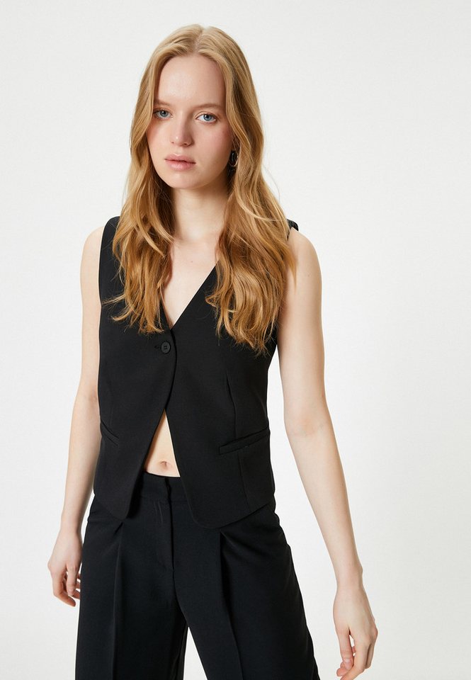 Koton Anzugweste V-Kragen Mit Knöpfen Anzugweste von Koton