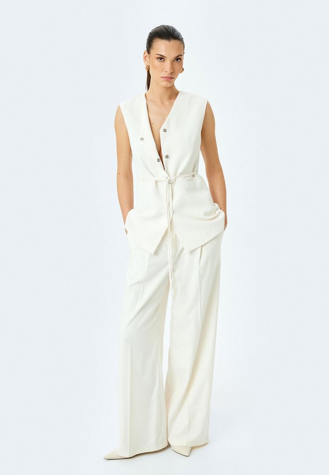 Koton Anzugweste V-Kragen Mit Metall-Accessoires Anzugweste von Koton