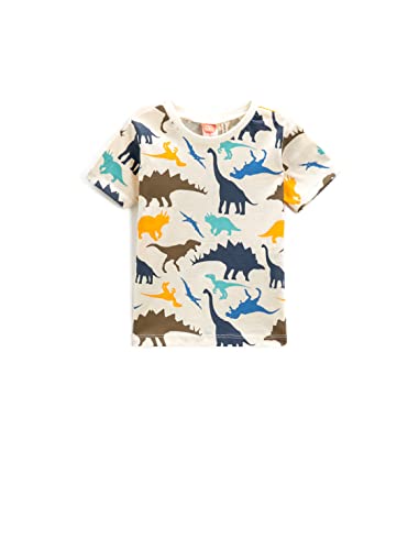 Koton Baby Boy Dinosaur Printed Short Sleeve T-Shirt Crew Neck von Koton
