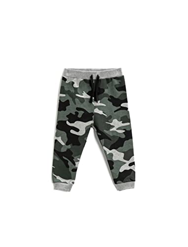 Koton Baby Boy Sweatpants Millitary Printed Elastic Waistband Drawstring von Koton