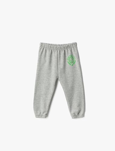 Koton Baby - Jungen Basic Jogger Elastic Waistband Printed Detail Sweatpants, Grey (023), 24-3 Jahre EU von Koton