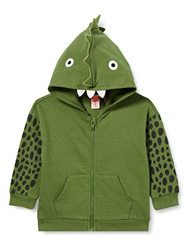 Koton Baby - Jungen Dinosaur Themed Applique Detail Zipper Closure Printed Pockets Sweatshirt, Khaki (894), 6-9 Monate EU von Koton