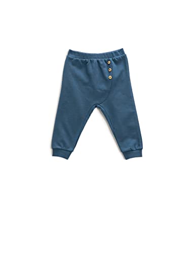 Koton Baby - Jungen Jogger Button Detail Elastic Waistband Sweatpants, Indigo (In3), 12-18 Monate EU von Koton