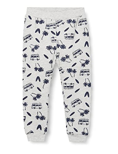 Koton Baby - Jungen Jogger Elastic Waistband Car Printed Sweatpants, Grey Melange (Grm), 6-9 Monate EU von Koton