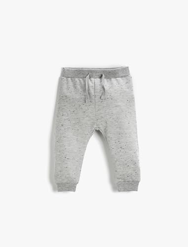 Koton Baby - Jungen Textured Jogger Elastic Waistband Sweatpants, Grey (023), 3-4 Jahre EU von Koton