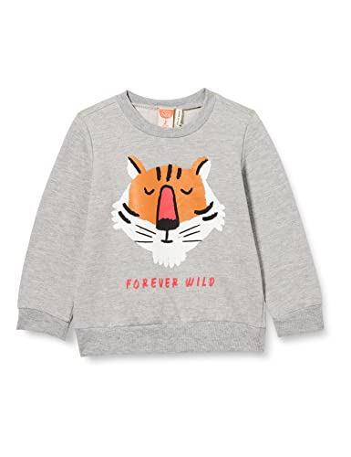 Koton Baby - Jungen Tiger Printed Sweatshirt Long Sleeve Crew Neck Sweater, Grey Melange (Grm), 9-12 Monate EU von Koton