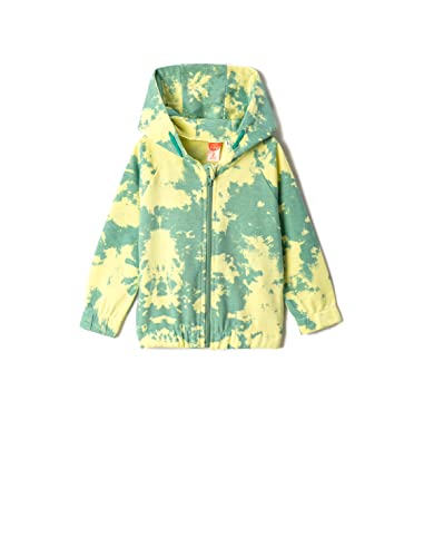 Koton Baby - Jungen Zipper Hooded Sweatshirt Tie-dye Patterned Ear Applique Detail Sweater, Multicolor (Mix), 9-12 Monate EU von Koton