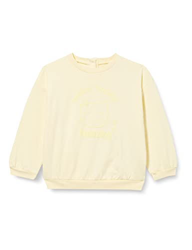 Koton Baby - Mädchen Cat Printed Brushed Interior Back Press-Studs Crew Neck Sweatshirt, Yellow (151), 24-3 Jahre EU von Koton