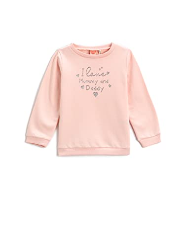 Koton Baby - Mädchen Printed Long Sleeve Crew Neck Brushed Interior Sweatshirt, Pink (274), 18-24 Monate EU von Koton