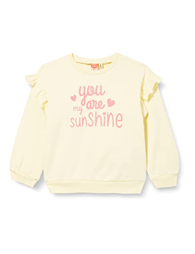 Koton Baby - Mädchen Ruffled Printed Long Sleeve Crew Neck Brushed Interior Sweatshirt, Yellow (151), 12-18 Monate EU von Koton