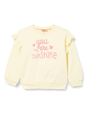 Koton Baby - Mädchen Ruffled Printed Long Sleeve Crew Neck Brushed Interior Sweatshirt, Yellow (151), 9-12 Monate EU von Koton