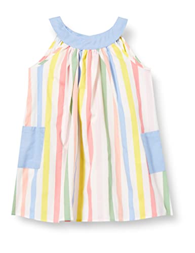 Koton Baby - Mädchen Striped Sleeveless Pocket Detail Cotton Dress, Blue Stripe (01j), 9-12 Monate EU von Koton