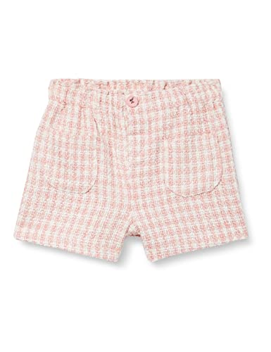 Koton Baby - Mädchen Tweed Mini Pocket Detail Elastic Waistband Shorts, Pink Check (2c7), 6-9 Monate EU von Koton