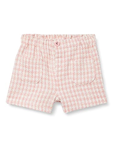 Koton Baby - Mädchen Tweed Mini Pocket Detail Elastic Waistband Shorts, Pink Check (2c7), 9-12 Monate EU von Koton