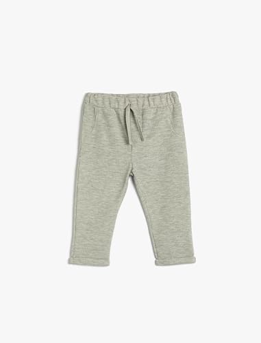 Koton Babyboy Basic Sweatpants Elastic Waistband Textured Cotton Blend von Koton