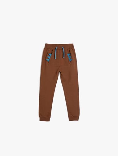 Koton Babyboy Jogger Sweatpants Applique Detail Drawstring Brushed Interior Cotton von Koton